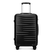 British Traveller Suitcase Lightweight Hand Luggage Suitcase Hard Shell Carry On with 4 Spinner Wheels TSA Lock
