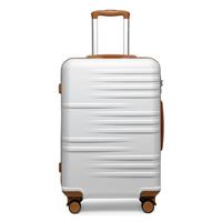 British Traveller Suitcase Lightweight Hand Luggage Suitcase Hard Shell Carry On with 4 Spinner Wheels TSA Lock