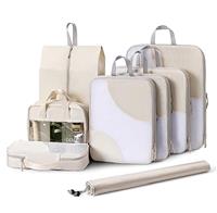 DIMJ Packing Cubes for Suitcase, Travel Luggage Set, Suitcase Organiser Bags for Clothes, Shoes, Cosmetics, Toiletrie
