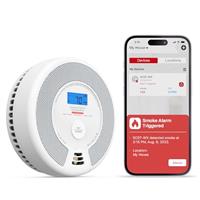 X-Sense Wi-Fi Combination Smoke Alarm and Carbon Monoxide Alarm with Replaceable Battery, Smart Fire Alarm Compatible with X-Sense Home Security App, SC07-WX, 1-Pack
