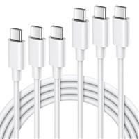 Quntis 3Pack USB C to USB C Charger Cable 60W, Type C to Type C Cable Fast Charging for iPad pro, Ma