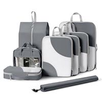 DIMJ Packing Cubes for Suitcase, Travel Luggage Set, Suitcase Organiser Bags for Clothes, Shoes, Cosmetics, Toiletrie