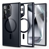 ESR for Samsung Galaxy S24 Ultra Case, Compatible with MagSafe, Magnetic Case for Samsung S24 Ultra, Military-Grade Protection, Yellowing Resistant, Classic Hybrid Case (HaloLock), Clear Black