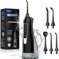 COSLUS Water Dental Flosser for Teeth Cordless Portable Oral Irrigator 300ML