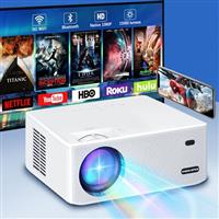 VISULAPEX Projector 4K Supported 20,000 Lumens, Native 1080P, 700 ANSI, WiFi 6, Bluetooth 5.1, HiFi Speakers, Long-Life LED, Multi-Device Compatibility Home Cinema for Indoor & Outdoor Use