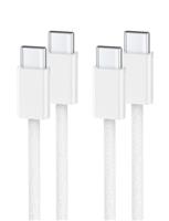 iPhone 15 Charger Cable 60W, USB C to USB C Fast Charging Cable Braided [2-Pack/2M] for iPhone 15,15 Plus,15 Pro,15 Pro Max,iPad,iPad Pro,iPad Air,iPad Mini,MacBook Air,MacBook Pro,Type C Cable