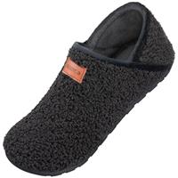 OBBYCO Women's Men's Fuzzy Fur Slippers Casual House Shoes Non Slip Slipper Warm Closed Back Indoor Outdoor Shoes