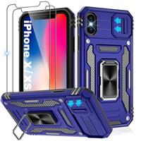 Jshru for iPhone SE Case with Screen Protector and Slide Cam