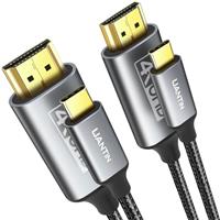 UANTIN USB C to HDMI Cable 3Ft | 4K High-Speed USB 3.1 Type-C to HDMI 2.0 Cord [Thunderbolt 3/4 Compatible] with MacBook Pro/Air,Galaxy S8 to S23,iPhone 15/Pro/Plus/Max,iPad Pro, iMac, Surface