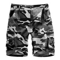 APTRO Mens Cargo Shorts Combat Shorts for Men UK Cotton Camo Shorts with Multi Pockets Workwear CG02