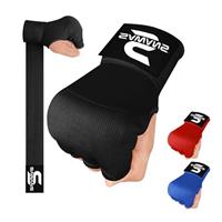 SAWANS Boxing Hand Wraps Inner Gloves for Hand Protection Long Wrist Straps Elasticated, Padded Martial Arts Combat Gloves Punching Bag Training Gel Mitts Muay Thai MMA