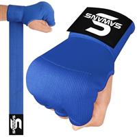 SAWANS Boxing Hand Wraps Inner Gloves for Hand Protection Long Wrist Straps Elasticated, Padded Martial Arts Combat Gloves Punching Bag Training Gel Mitts Muay Thai MMA