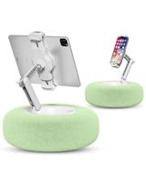 Viozon Tablet Stand with Pillow, Kindle Holder, Compatible with 4.7"-13" Phone/Tablet, iPad, iPhone, Google, Kindle, 360Adjustable Phone Holder for Bed, Soft Plush Fabric, Detachable Bowl