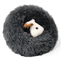 ONEJU Plush Guinea Pig Bed, Plush Guinea Pig Donut Bed, Plus