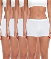 wirarpa Women's Boyshort Panties Ladies Safety Boxer Briefs Anti Chafing Cotton Underwear with Cotton Crotch 4 Pack