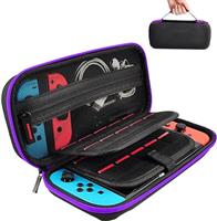 daydayup Switch Case and Tempered Glass Screen Protector Compatible with Nintendo Switch - Deluxe Hard Shell Travel Carrying Case, Pouch Case for Nintendo Switch Console & Accessories (Pink)