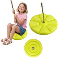 RoamReady Climbing Rope Swing, Rope Ladder for Kids Outdoor Tree Backyard Playground Swing with Knot and Disc Swing Seat Set, Zip Line Seat for Kids, Sturdy & Safe