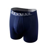 JOCKMAIL Mens Boxer Shorts Modal Soft Mens Underwear Micro Separate Pouches Dual Pouch Trunks with Fly Therapy Health Care Trunks Boxer Briefs
