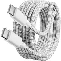 Txtcu 60W USB C to USB C Cable, Fast Charging, Compatible with iPhone 15/Plus/Pro Max, Samsung Galaxy S24/S23/S22, Pixel 7 Pro, MacBook Pro 2021, iPad Pro