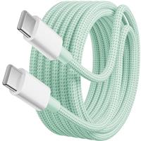 Txtcu 60W USB C to USB C Cable, Fast Charging, Compatible with iPhone 15/Plus/Pro Max, Samsung Galaxy S24/S23/S22, Pixel 7 Pro, MacBook Pro 2021, iPad Pro