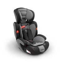 Kidoola Adjustable Car Seat for Toddlers & Children - Safety Certified Booster Seat, Padded & Comfortable with 3 Adjustable Age Functions & Straps, Up to 12 Years - (Grey & Black)