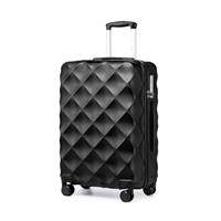 British Traveller Suitcase with 4 Wheels Lightweight ABS+PC Hard Shell Suitcase Hold Check in Luggage Built-in TSA Lock