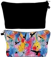 FAVORTALK Makeup Bag Coin Purse 2 Pcs Small Mesh Cosmetic Ba