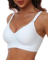 HORISUN Wireless Push Up Full Coverage Bra for Women Seamless Bras with Soft Support Regular and Plus Size
