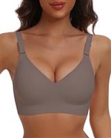 HORISUN Wireless Push Up Full Coverage Bra for Women Seamless Bras with Soft Support Regular and Plus Size