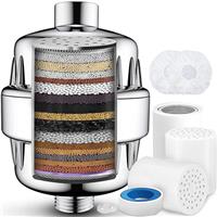 Shower Filter for Heavy Duty Filtering & Softening with Vtamin C, Water Softener Shower Head for