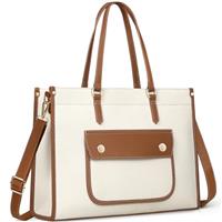 RAINSMORE Laptop Bags for Women Canvas Tote Bags for Women 1