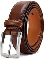 DOOPAI Mens Dress Belt -Genuine Leather Dress Belts For Men,Casual Suit Jeans Belt-Single Prong Buckle black belt