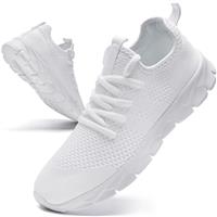 Oltyutc Mens Trainers Running Walking Mesh Slip On Shoes Lightweight Comfortable Badminton Gym Tennis Sneakers Athletic