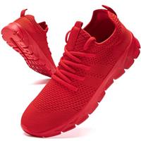 Oltyutc Mens Trainers Running Walking Mesh Slip On Shoes Lightweight Comfortable Badminton Gym Tennis Sneakers Athletic
