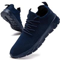 Oltyutc Mens Trainers Running Walking Mesh Slip On Shoes Lightweight Comfortable Badminton Gym Tennis Sneakers Athletic