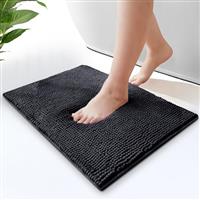 Hafaa Bath Mat Non Slip Anti Mould 4 Pack Chenille Bathroom Mat