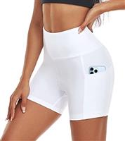 ACTINPUT Gym Shorts for Women High Waist Cycling Shorts with Pockets Best for Running Workout Yoga Sports