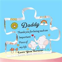 QMVMV Funny Elephant Acrylic Plaque Gifts Animal Lover Gift