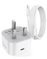 [Apple MFi Certified] 20W iPhone Fast Charger,PD 3.0 USB C Wall Charger Plug with 6FT USB-C to Lightning Cable,Compatible with iPhone 14/13/12/11 Pro/11Pro Max/XS Max/XS/XR/X/SE/8/iPad/AirPods Pro