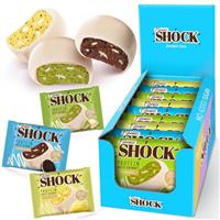 FitnesSHOCK Protein Cookie Schoko-Brownie ohne Zusatz von Zucker, Kekse mit 15% Eiwei, sttigende Ballaststoffe, low carb, weiche Konsistenz 10x50g