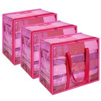 Vieshful 40L Clear Storage Bags Clothes Storage Bags with Zips Transparent Underbed Storage for Clothing, Blankets, Duvet, Pillow