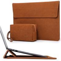 HYZUO 13 13.3 14 15 16 Inch Laptop Sleeve Water-resistant Case with Adjustable Stand Feature Compatible with MacBook Air 13 15/MacBook Pro 13 14 16/Dell XPS 13 15/12.9 iPad Pro, with Small Bag, HA43