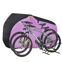 Ohuhu Bike Cover for 2 Bikes - 210T Outdoor Waterproof Bike Cover Anti Dust Rain UV Protection Bicycle Cover with Lock Holesfor Mountain Bike, Road Bike with Storage Bag