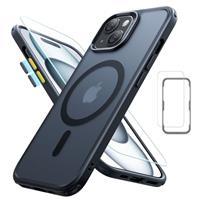 ESR for iPhone 16 Pro Case (4 in 1) Set, Translucent Matte Case with Screen Protector, Compatible with MagSafe, Military-Grade Protection, Classic Series, Frosted Black