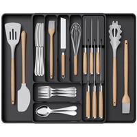 Lifewit Cutlery Drawer Organiser for Kitchen, Expandable Cutlery Tray
