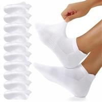 YouShow Cotton Trainer Socks 10 Pairs, Ankle Socks for Men and Women Sports Socks Non Slip Running Socks Anti Blister