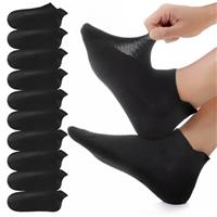 YouShow Cotton Trainer Socks 10 Pairs, Ankle Socks for Men and Women Sports Socks Non Slip Running Socks Anti Blister