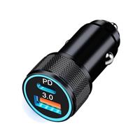 LUOSIKE Car Charger,12V/24V USB Socket Adapter with PD 38W 1pcs