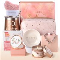 Anforsun Birthday Gifts for Women, Birthday Hampers for Her Happy Birthday Pamper Gifts Basket for Wife, Mom, Sister, Friends, Coworker, 16 18 21 30 40 50 60 Birthday Gift Ideas