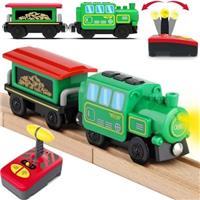 Zuoan Battery Operated Locomotive Train for Wooden Tracks, M